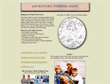 Tablet Screenshot of adventurefishingmaps.on.ca